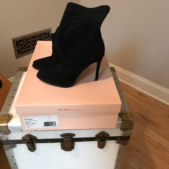 BCBGeneration Shoes - 💕 BCBGeneration Black Suede Bootie. NIB